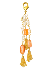 Pearl & Agate Tassel Bag Charm