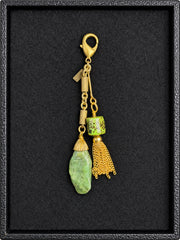 Big Sur Jade & Ceramic Bag Charm — additional view 1