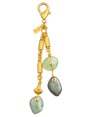 Big Sur Jade & Brass Link Bag Charm