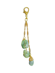 Big Sur Jade & Vintage Chain Bag Charm