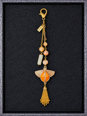 Vintage Beetle Tassel Bag Charm — additional view 1