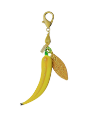 Yellow Glass Pepper Bag Charm
