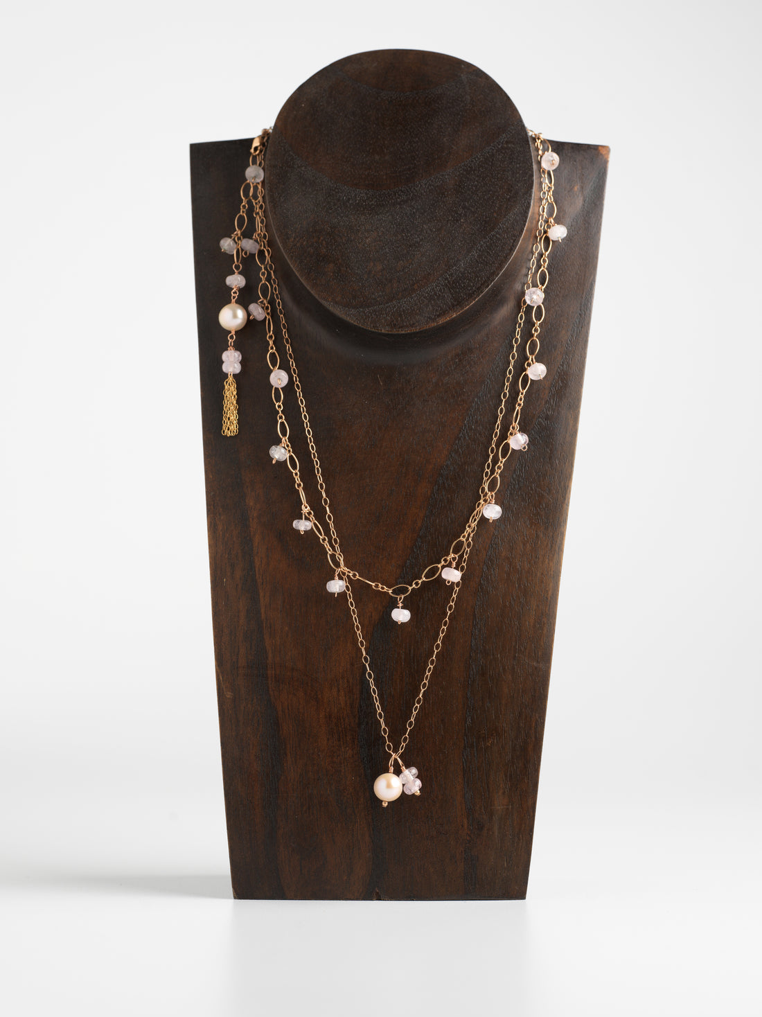 Pearl & Morganite Necklaces